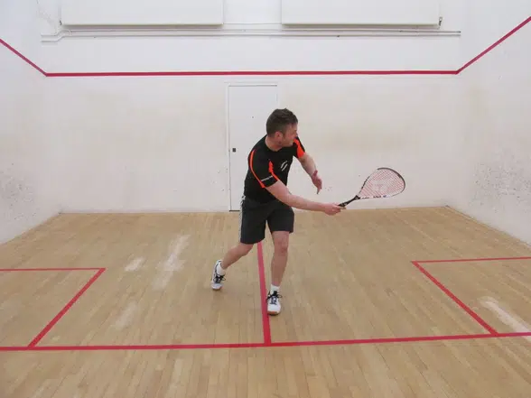 Solo squash drills when playing alone