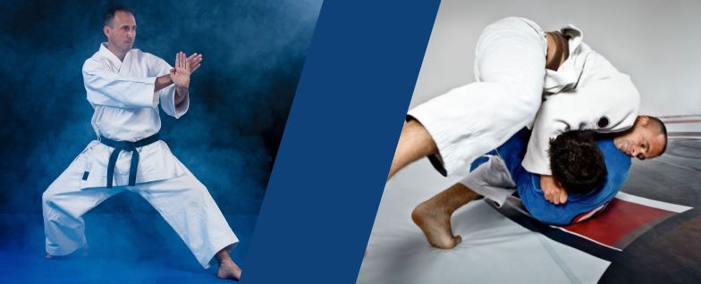 Karate versus jiu jitsu