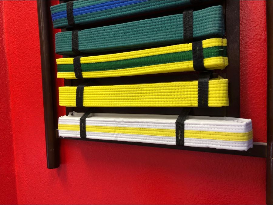 Stripes on karate belts